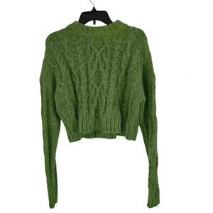 Forever 21 green cropped top size medium